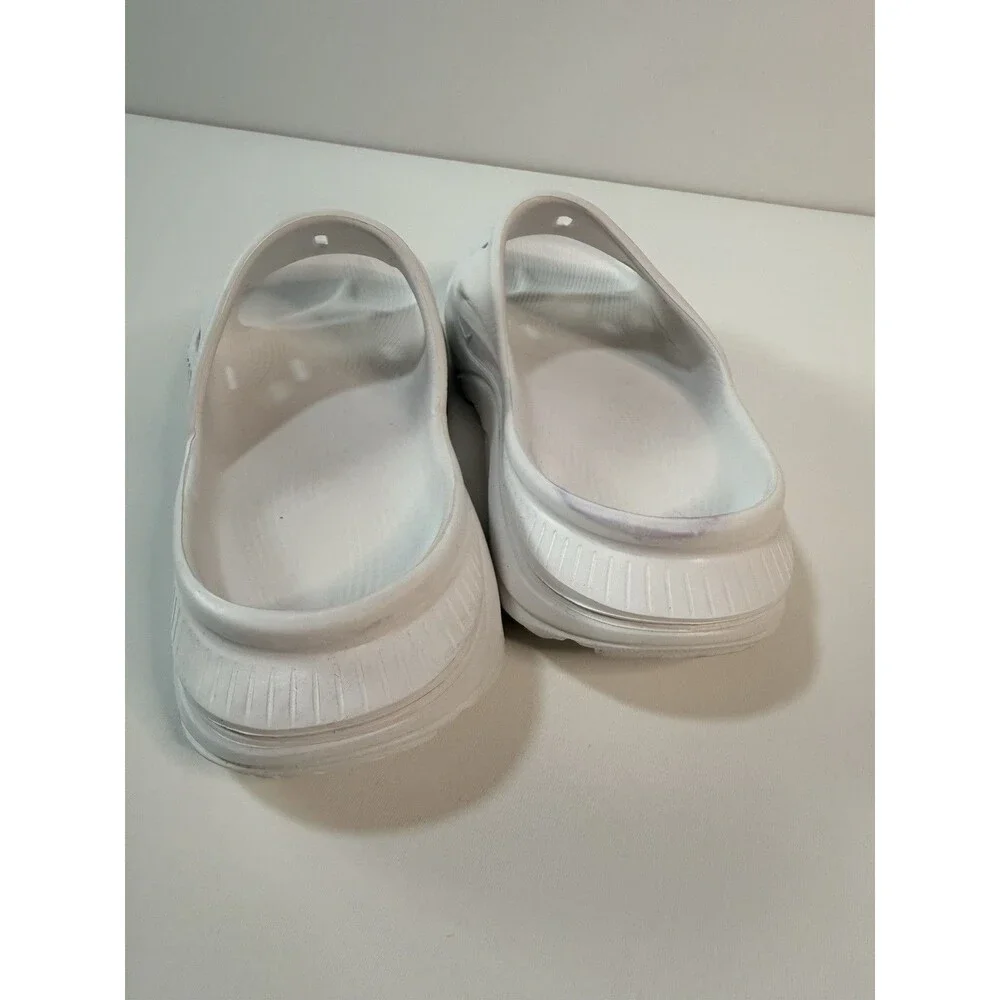 Hoka Ora Recovery Slide 3 White Cushioned Athletic Sandals Unisex Women 7
